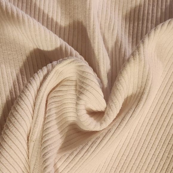 JOE FRESH RIBBED KNIT OFF SHOULDER FOLD-OVER TOP - Picture 5 of 5